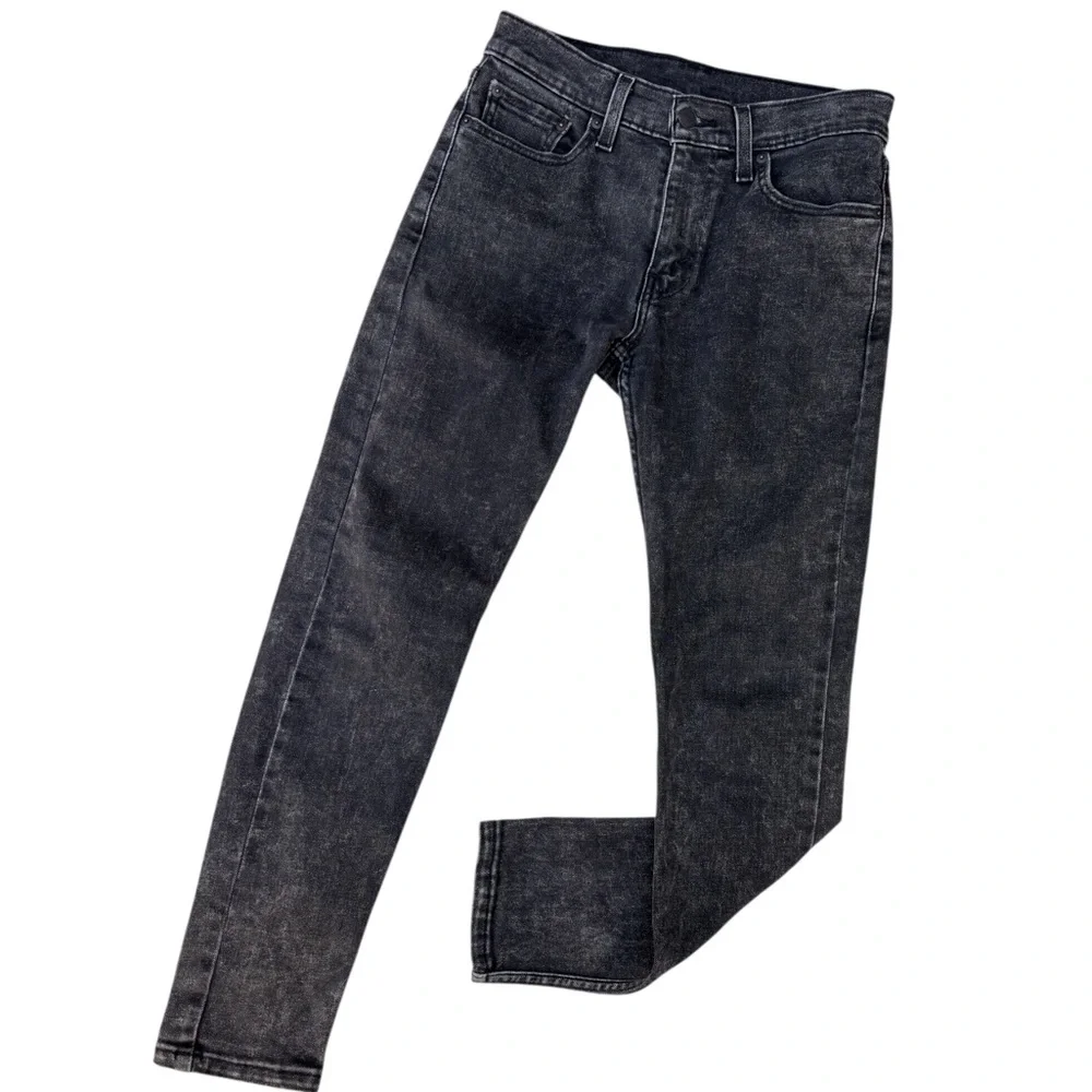 Levi’s 512 Men’s 28W 30L Slim Taper Fit Stretch Black Stone Washes Jeans